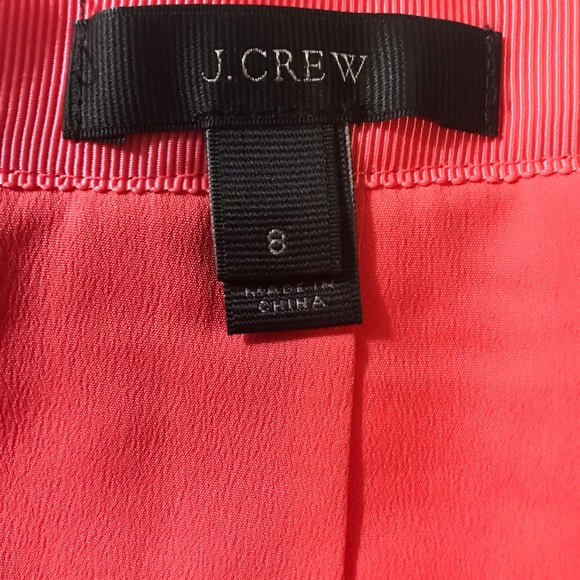 J. CREW Coral Stitched-down pleated mini skirt - Picture 3 of 4
